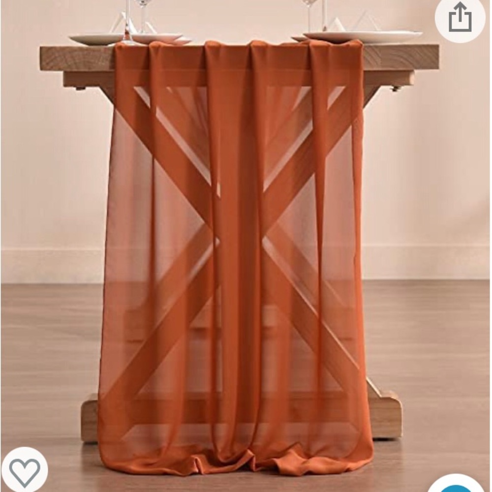NWOT Chiffon Table Runner - Picture 3 of 4